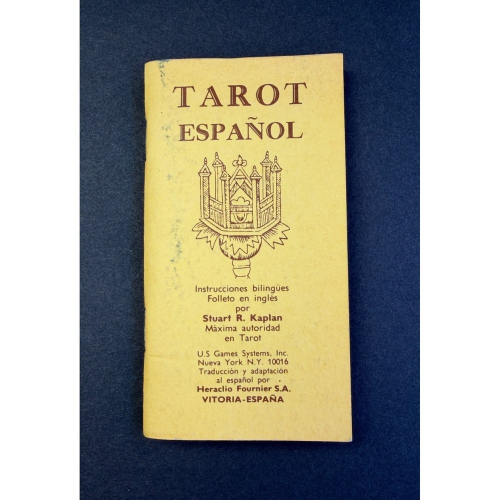 Spanish Tarot instruction Booklet‎ Kaplan Bilingual US Games 1975 Español Magic